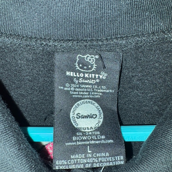 Hello Kitty Varsity Jacket Pink & Black | Sanrio Licensed | NEW | Size L - Picture 3 of 4